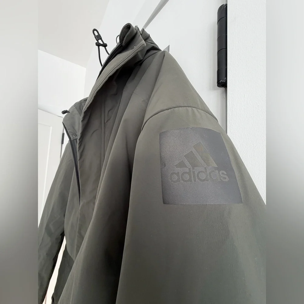 Adidas Men’s Olive Myshelter‎ Climaheat Parka Down Coat sz large